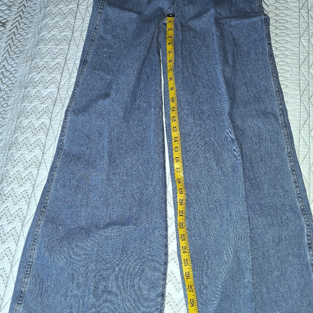 Mango Pockets Classic Blue Wide-Leg Women Jeans Sz 8 - Picture 5 of 8